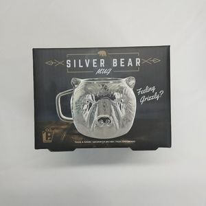 ✨BNIB Bear Mug Silver Gift Idea Father's Day